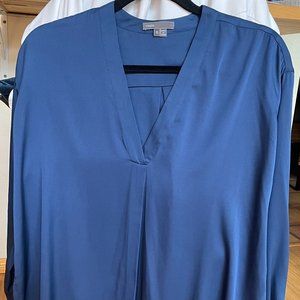 Vince Oversized Silk Blouse Size Small